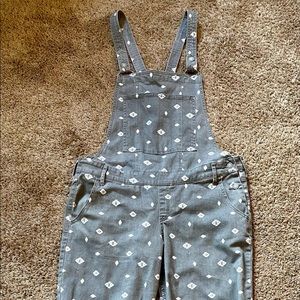 Hollister patterned overalls